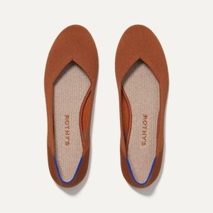 Rothy’s Burnt Orange Rounded Toe Flats